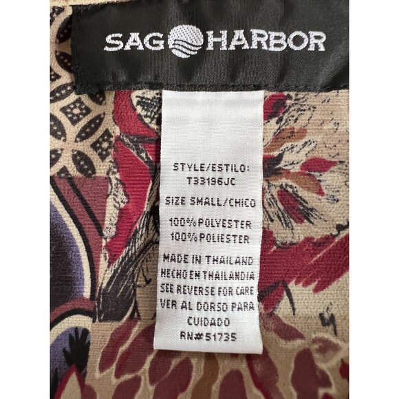 Sag Harbor Missy Maxi Skirt With Abstract Floral Print Size S 100% Polyester Mad - Picture 8 of 16